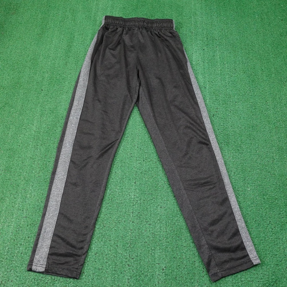LEG3ND Pants Mens M Gray Track‎ Side Stripe Elastic Waist Polyester Athletic
